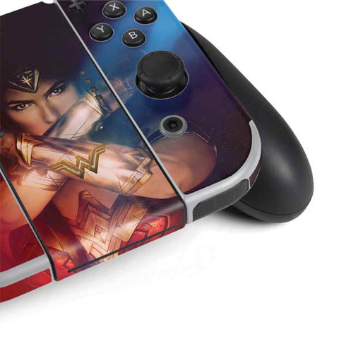 DC Comics Wonder Woman Profile Character Poster Nintendo Switch OLED (2021) Skin